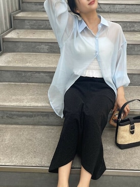 「Ada.（エイダ）のアイテム」を使った、Ada.さん（レディース・161cm）の夏コーディネート
