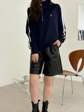 「U.S. Polo Assn.」｜Ada.さん（レディース・164cm）の秋コーディネート