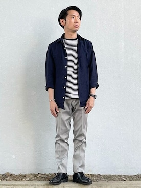 野間さん（メンズ・164cm）の春コーディネート