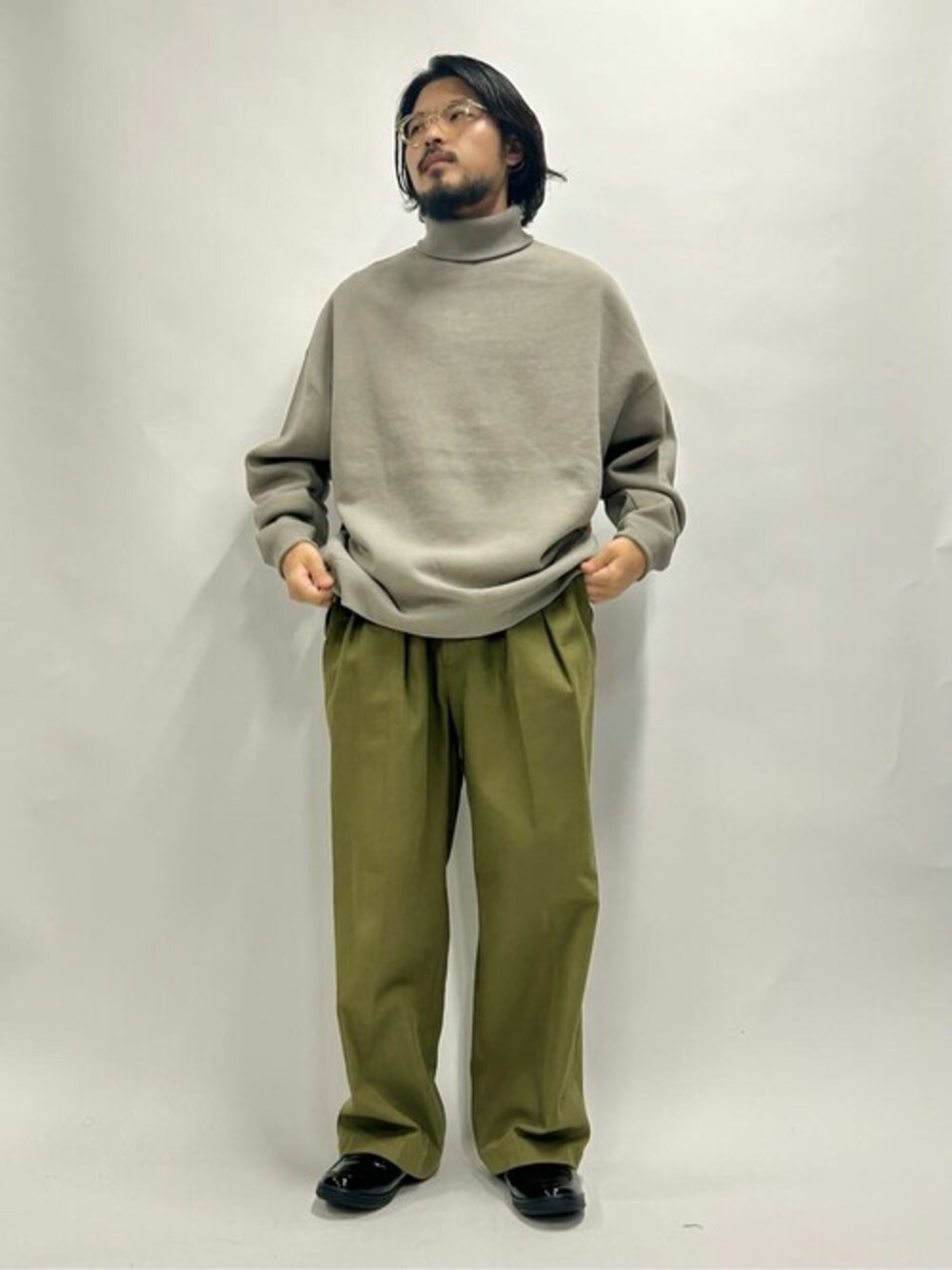 限定展開 12oz ヘビーウェイト ビッグシルエット タートルネック