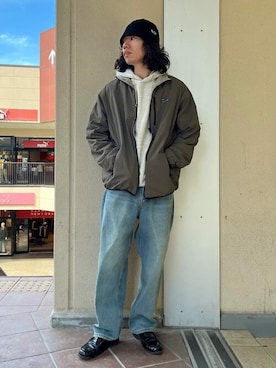 「リバーシブル」｜「アイテム（ナイロンジャケット）」を使った、FREAK'S STORE HEAD OFFICE MENさん（メンズ・173cm）の冬コーディネート