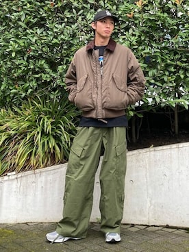 「FREAK'S STORE（フリークスストア）のアイテム（ジャケット/アウター）」を使った、FREAK'S STORE HEAD OFFICE MENさん（メンズ・179cm）の冬コーディネート