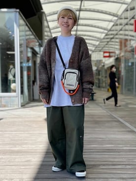 FREAK'S STORE HEAD OFFICE MENさんの「限定展開 Dickies×FREAK'S STORE/ディッキーズ 別注 ワイドシルエット ダブルニー イージーワークパンツ」を使ったコーディネート
