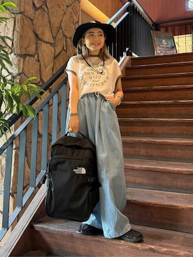 「アイテム（帽子）」を使った、FREAK'S STORE HEAD OFFICE MENさん（レディース・147cm）の夏コーディネート