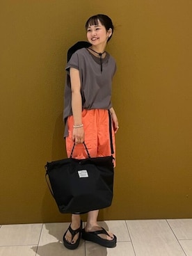 「アイテム（トートバッグ）」を使った、FREAK'S STORE HEAD OFFICE MENさん（レディース・150cm）の夏コーディネート