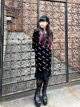「シャツ 」｜「アイテム（ワンピース/ドレス）」を使った、mtkさん（レディース・159cm）の秋コーディネート