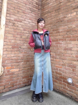 「アイテム（パーカー）」を使った、mtkさん（レディース・159cm）の秋コーディネート