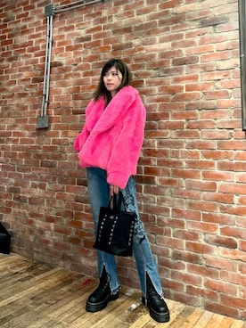 「HYSTERIC GLAMOUR（ヒステリックグラマー）のアイテム（ショルダーバッグ）」を使った、mtkさん（レディース・159cm）の秋コーディネート