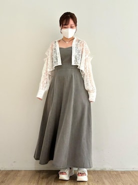 「仙台」｜「アイテム（ワンピース/ドレス）」を使った、みいぴさん（レディース・153cm）の夏コーディネート