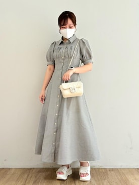 「仙台」｜「アイテム（ワンピース/ドレス）」を使った、みいぴさん（レディース・153cm）の夏コーディネート