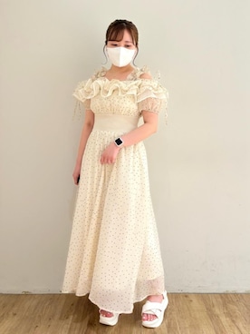 「仙台」｜「アイテム（ワンピース/ドレス）」を使った、みいぴさん（レディース・153cm）の夏コーディネート