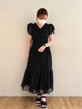 「仙台」｜「アイテム（ワンピース/ドレス）」を使った、みいぴさん（レディース・153cm）の夏コーディネート