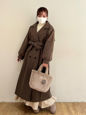 「仙台」｜「アイテム（その他アウター）」を使った、みいぴさん（レディース・153cm）の秋コーディネート