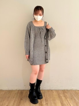 「仙台」｜「アイテム（ワンピース/ドレス）」を使った、みいぴさん（レディース・153cm）の秋コーディネート