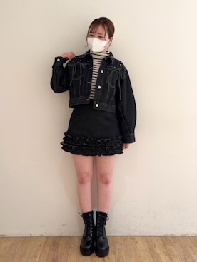 「仙台」｜「アイテム（ジャケット/アウター）」を使った、みいぴさん（レディース・153cm）の冬コーディネート