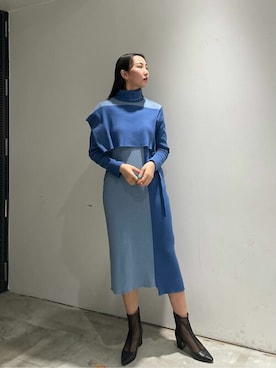 「ラフコーデ」｜「アイテム（チュニック）」を使った、TOMOMIさん（レディース・168cm）の春コーディネート