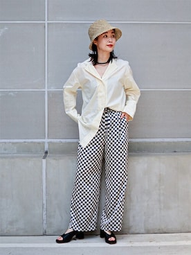 「journal standard L'essage（ジャーナルスタンダードレサージュ）のアイテム（パンツ）」を使った、AYAKOさん（レディース・165cm）の春コーディネート