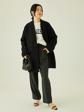 journal standard L'essageのノーカラージャケットを使った人気