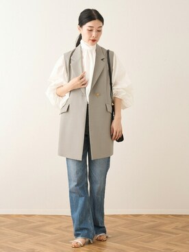 「journal standard L'essage（ジャーナルスタンダードレサージュ）のアイテム（その他アウター）」を使った、AYAKOさん（レディース・165cm）の冬コーディネート