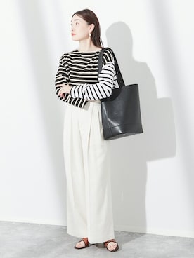 「LEMINOR（ルミノール）のアイテム」を使った、AYAKOさん（レディース・165cm）の冬コーディネート