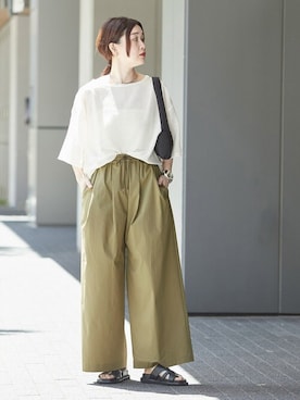 「journal standard L'essage（ジャーナルスタンダードレサージュ）のアイテム（パンツ）」を使った、AYAKOさん（レディース・165cm）の春コーディネート