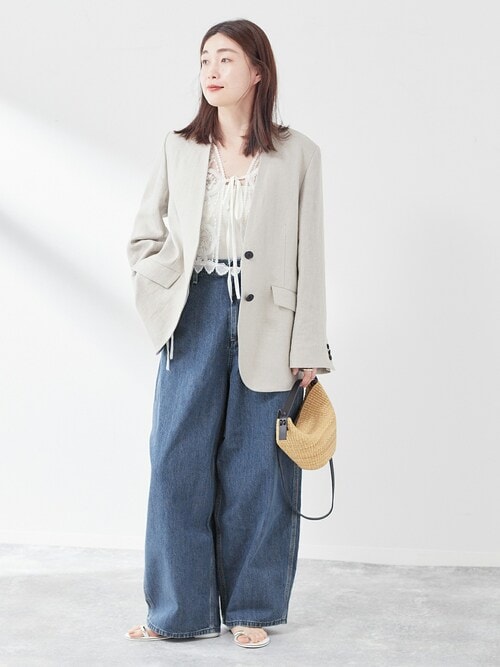 AYA KANEKO×Lee×L'ESSAGE】SUPERSIZED WORK：デニムパンツ