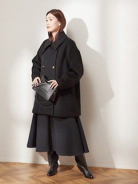 「journal standard L'essage（ジャーナルスタンダードレサージュ）のアイテム（ステンカラーコート）」を使った、AYAKOさん（レディース・165cm）の秋コーディネート
