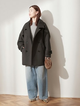 「journal standard L'essage（ジャーナルスタンダードレサージュ）のアイテム（その他アウター）」を使った、AYAKOさん（レディース・165cm）の秋コーディネート