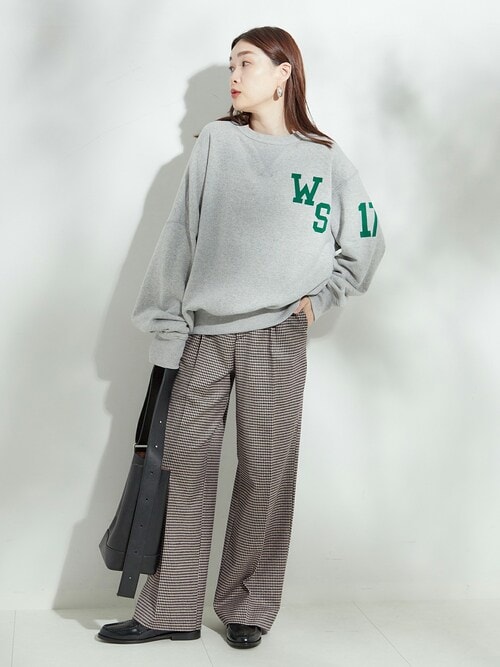 sacai 22AW ガンクラブチェック ウールパンツ 2 セール】ガンクラブチェック/ヘリンボン2タックパンツ2（スラックス