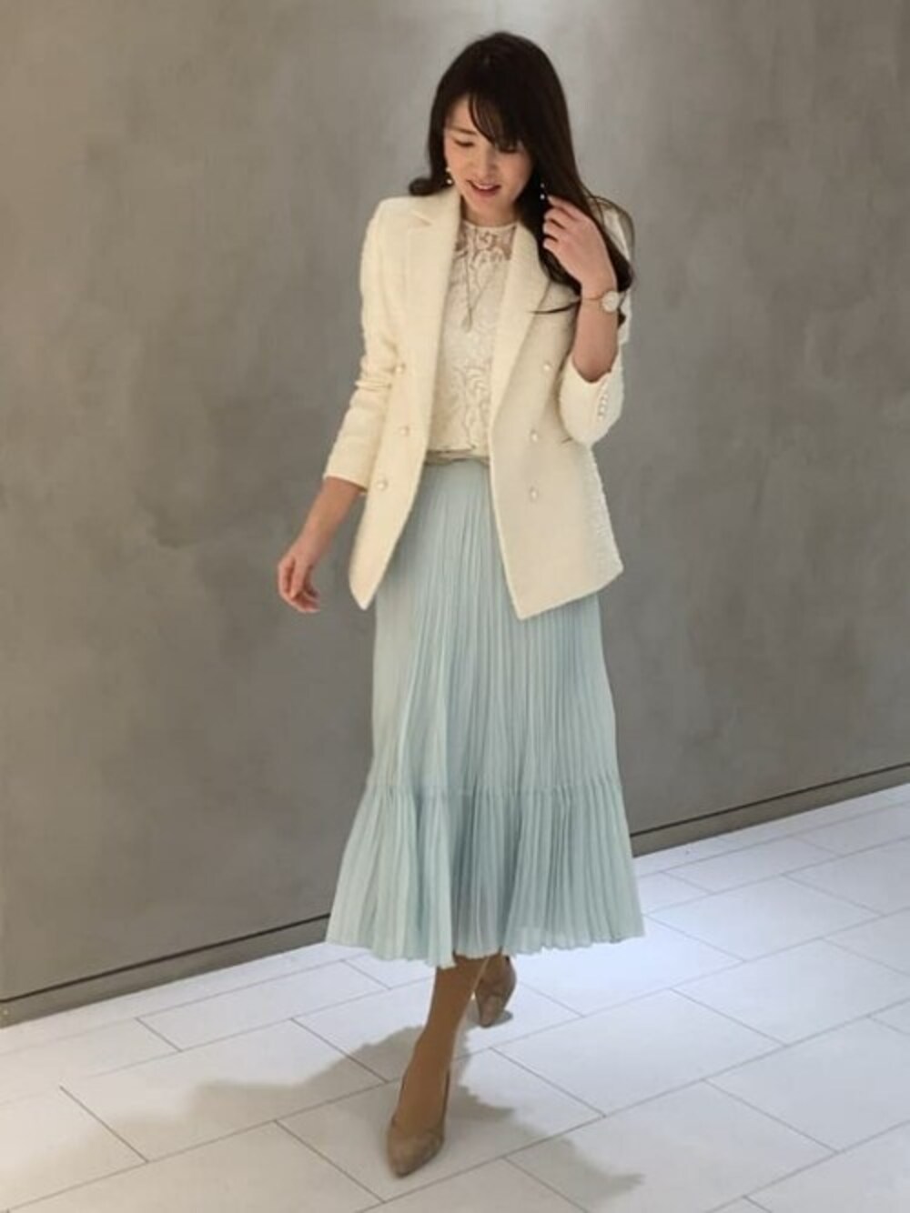 ANAYI（アナイ）の「ジャガードツィードダブル ジャケット（その他