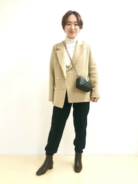 「MILOS（ミロス）のアイテム」を使った、horiさん（レディース・160cm）の秋コーディネート