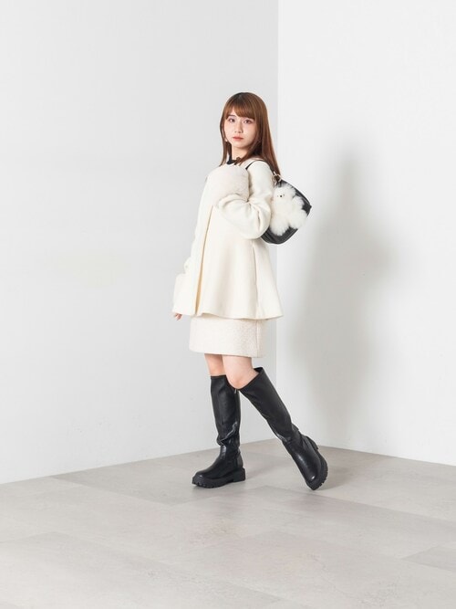 【美品】CLASSY賞受賞ナチュラルビューティーベーシックJK セール】◇【Oggi掲載】リボンフラップワンショルダー（ショルダー