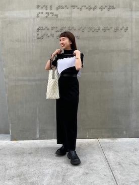 「CLANE（クラネ）のアイテム（ノーカラージャケット）」を使った、STUDIOUS STAFFさん（レディース・151cm）の春コーディネート