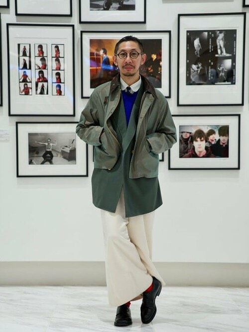 Barbour × BEAMS F別注 SPEY シャンブレー ショートブルゾン｜メンズ 