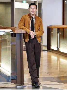 「ascot（アスコット）のアイテム」を使った、BEAMS Fさん（メンズ・176cm）の春コーディネート