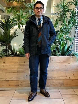 「WOOLRICH（ウールリッチ）のアイテム」を使った、BEAMS Fさん（メンズ・170cm）の春コーディネート