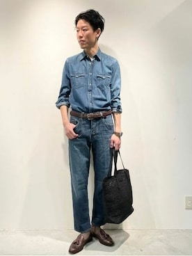 「ORIAN（オリアン）のアイテム」を使った、BEAMS Fさん（メンズ・183cm）の春コーディネート