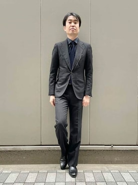 「ENZO BONAFE（エンツォボナフェ）のアイテム（シューズ）」を使った、BEAMS Fさん（メンズ・171cm）の夏コーディネート