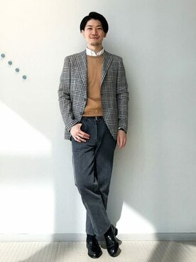 「JOHN SMEDLEY（ジョンスメドレー）のアイテム（トップス）」を使った、BEAMS Fさん（メンズ・179cm）の夏コーディネート