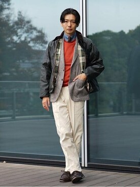 「ミックススタイル」｜「アイテム（ブルゾン）」を使った、BEAMS Fさん（メンズ・171cm）の冬コーディネート