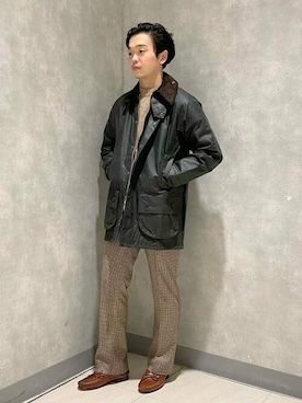 「BEAMS F（ビームスエフ）のアイテム（ブルゾン）」を使った、BEAMS Fさん（メンズ・174cm）の冬コーディネート