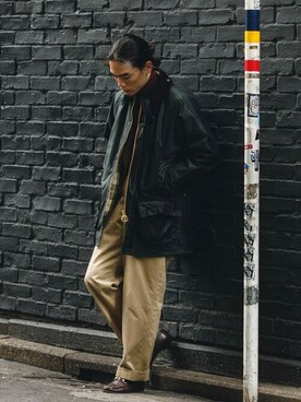 「BEAMS F（ビームスエフ）のアイテム（ブルゾン）」を使った、BEAMS Fさん（メンズ・171cm）の冬コーディネート