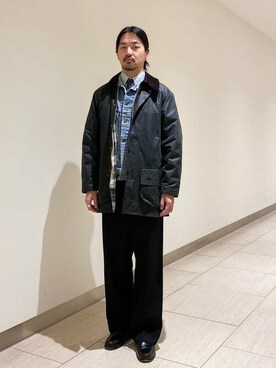 「BEAMS F（ビームスエフ）のアイテム（ブルゾン）」を使った、BEAMS Fさん（メンズ・173cm）の冬コーディネート