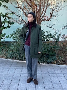 「ミックススタイル」｜「アイテム（その他アウター）」を使った、BEAMS Fさん（メンズ・170cm）の冬コーディネート