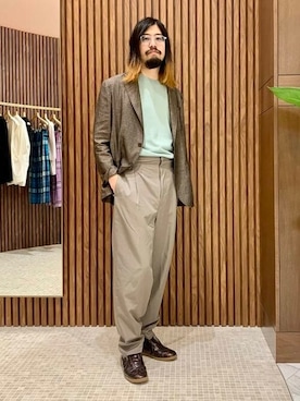「GIANNETTO（ジャンネット）のアイテム（その他アウター）」を使った、BEAMS Fさん（メンズ・178cm）の春コーディネート