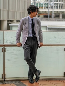 「ascot（アスコット）のアイテム」を使った、BEAMS Fさん（メンズ・178cm）の夏コーディネート