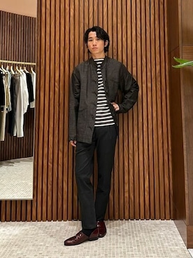 「BEAMS F（ビームスエフ）のアイテム（パンツ）」を使った、BEAMS Fさん（メンズ・170cm）の夏コーディネート