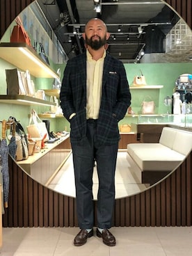 「fennica（フェニカ）のアイテム」を使った、BEAMS Fさん（メンズ・180cm）の秋コーディネート