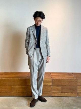 TAGLIATORE Brilla テーラードジャケット グレーハウンドトゥース TAGLIATORE（タリアトーレ）の「TAGLIATORE × Brilla per il gusto