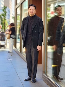 「Bagutta（バグッタ）のアイテム」を使った、BEAMS Fさん（メンズ・175cm）の秋コーディネート